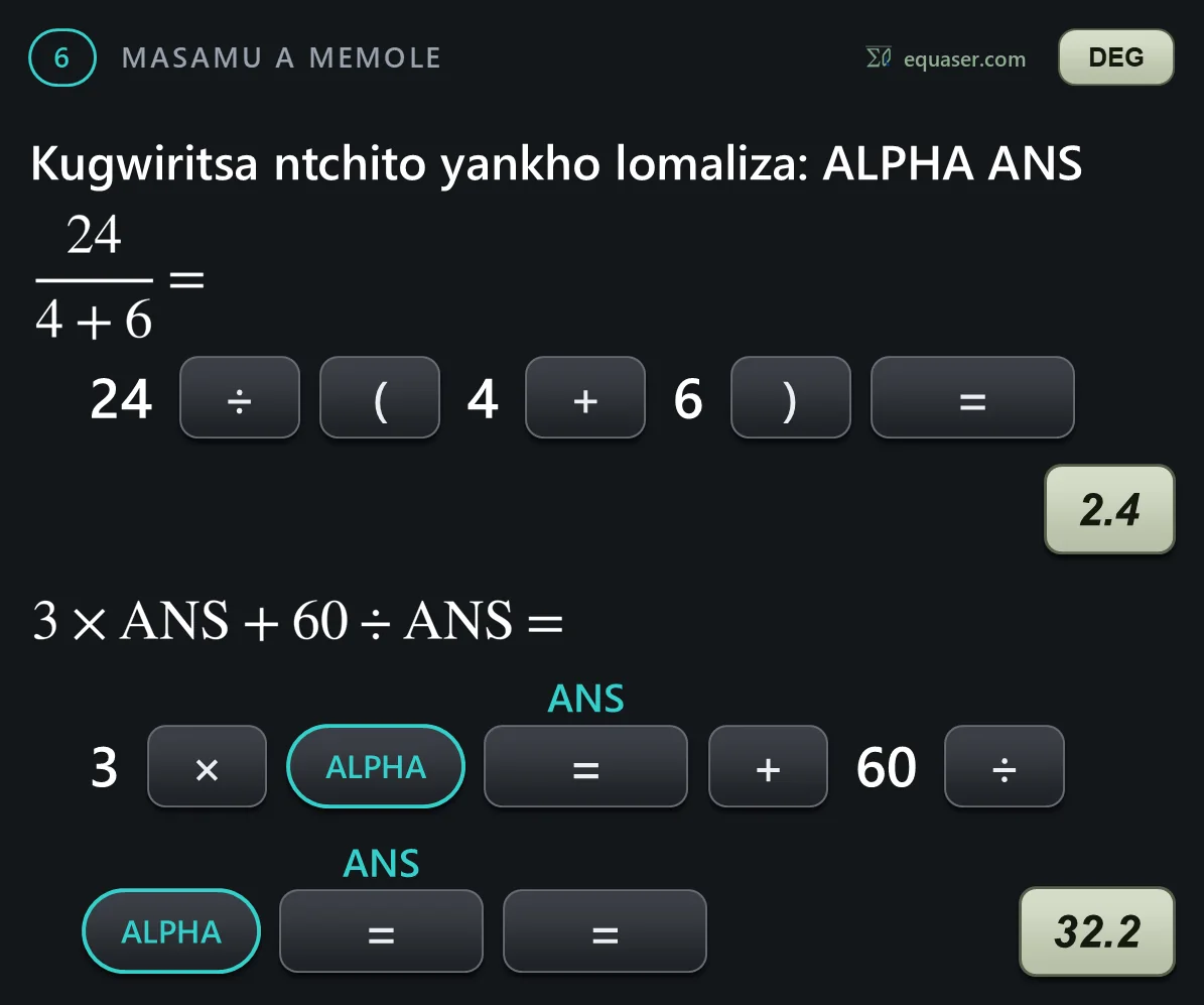 Kugwiritsa ntchito yankho lomaliza: ALPHA ANS
