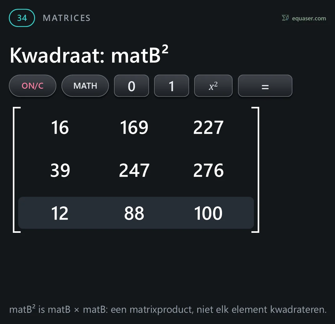 Kwadraat: matB²