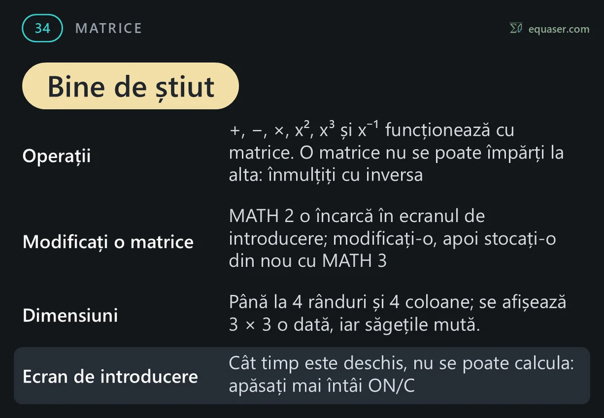 Bine de știut