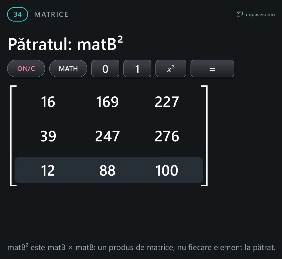Pătratul: matB²