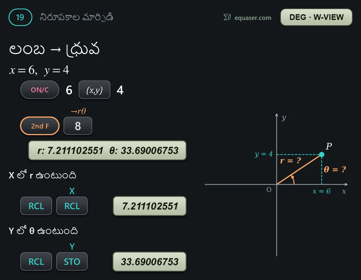 లంబ → ధ్రువ