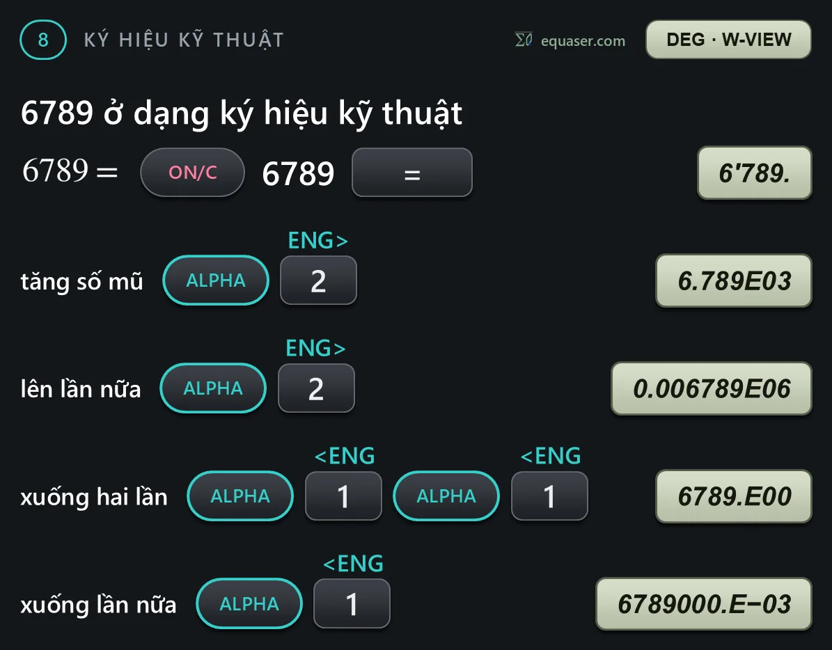6789 ở dạng ký hiệu kỹ thuật